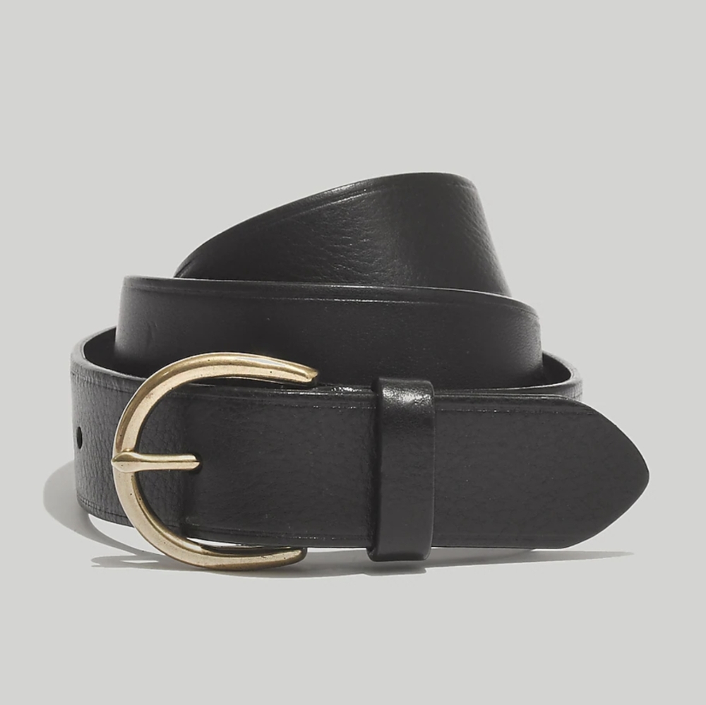 Madewell Black Perfect Leather Belt